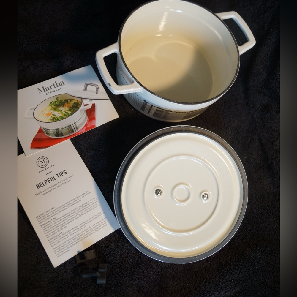 LOOK Martha Stewart White and Gray Cookware Collection